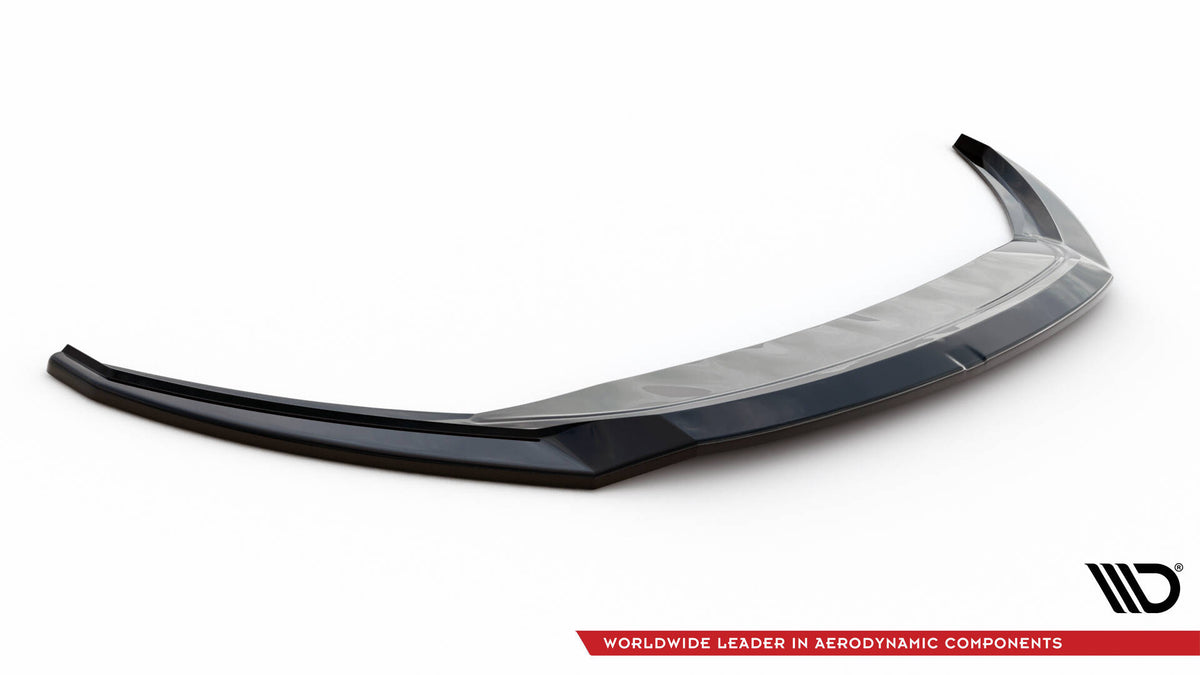 Street+ Spoilerlippe Front Ansatz V.2 passend für Skoda Superb Liftback / Combi Mk3 schwarz Hochglanz – Ansicht 5