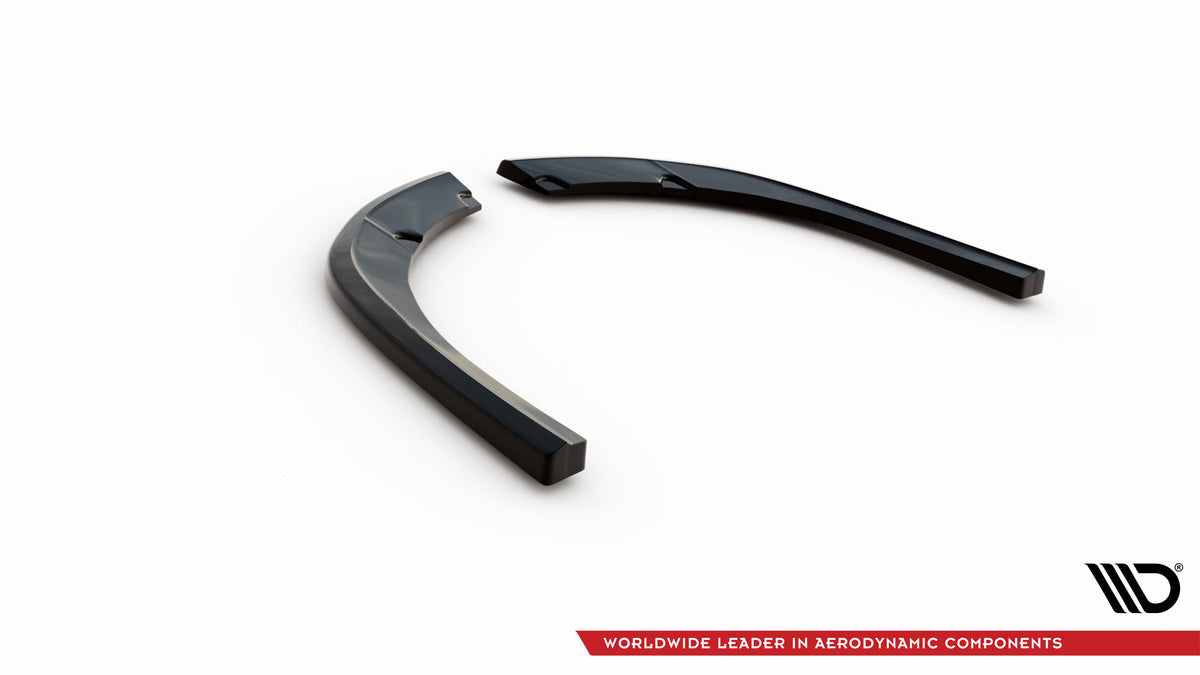 Heck Ansatz Flaps Diffusor passend für Ford Tourneo Custom Mk1 Facelift schwarz Hochglanz – Ansicht 6