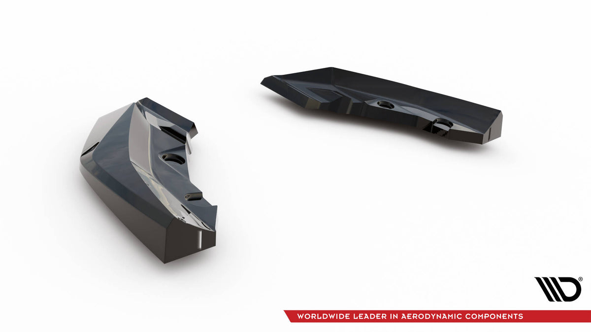 Heck Ansatz Flaps Diffusor V.2 passend für BMW 1er M-Paket F70 schwarz Hochglanz – Ansicht 6