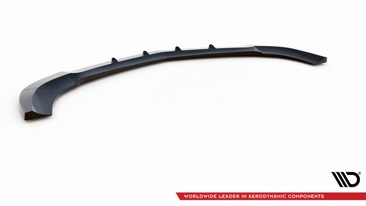 Street+ Spoilerlippe Front Ansatz V.2 passend für Mercedes-Benz C Coupe / Limousine / Kombi  AMG-Line C204 / W204 Facelift / S204 Facelift schwarz Hochglanz – Ansicht 6