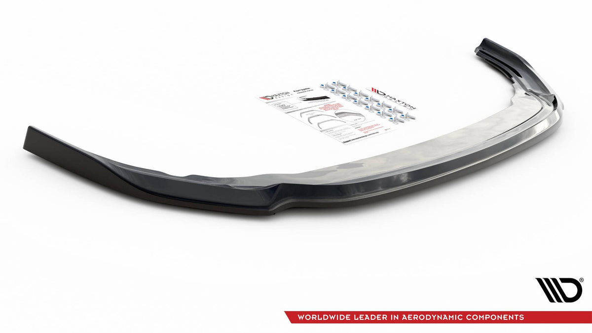 Street+ Spoilerlippe Front Ansatz V.6 passend für VW Golf R Hatchback / Variant  Mk8 schwarz Hochglanz – Ansicht 5