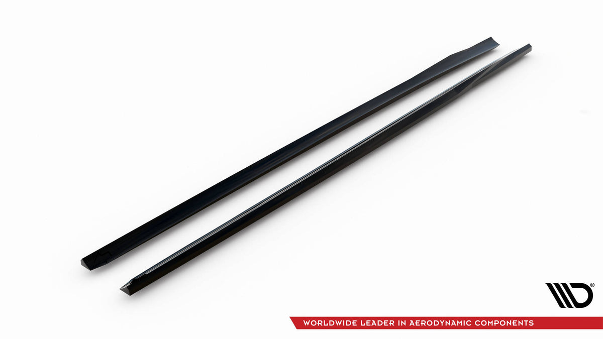 Street+ Seitenschweller Leisten passend für V.3 passend für Audi S3 / A3 S-Line Sportback 8V / 8V Facelift schwarz Hochglanz – Ansicht 5
