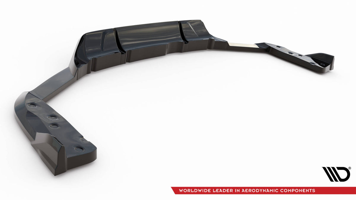 Street+ Mittlerer Diffusor RACE passend für BMW X6 M F96 Facelift schwarz Hochglanz – Ansicht 8