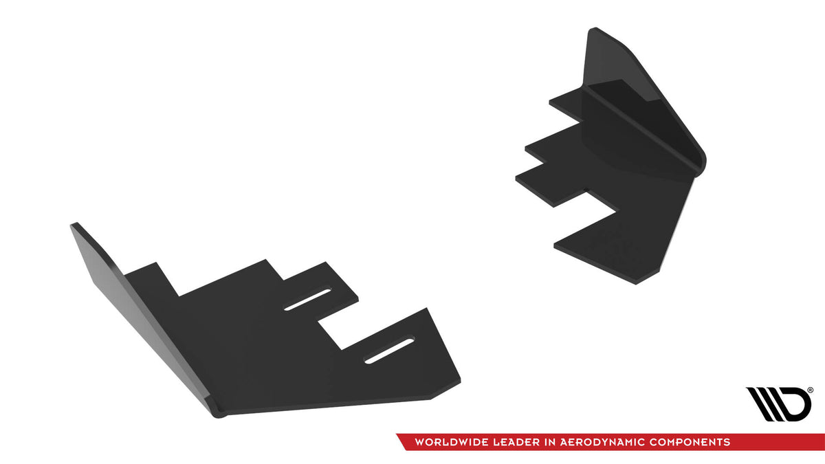 Hintere Seiten Flaps passend für Audi S3 Sportback 8Y Facelift schwarz Hochglanz – Ansicht 4