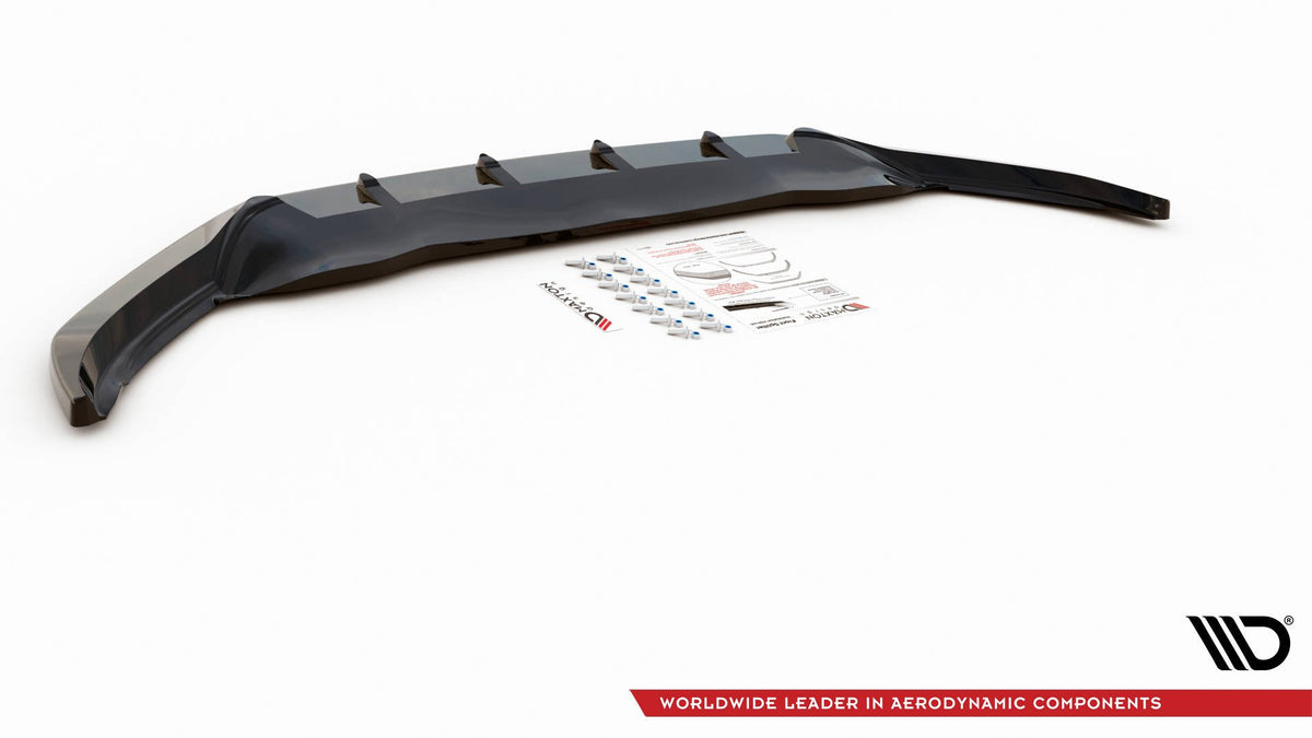 Street+ Spoilerlippe Front Ansatz V.2 passend für VW Passat B8 schwarz Hochglanz – Ansicht 6