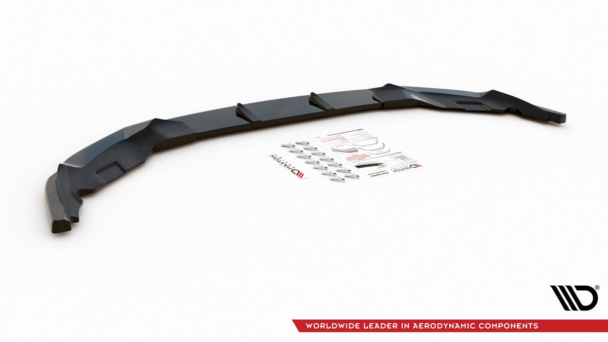 Street+ Spoilerlippe Front Ansatz passend für BMW 6er GT M-Paket G32 Facelift schwarz Hochglanz – Ansicht 5