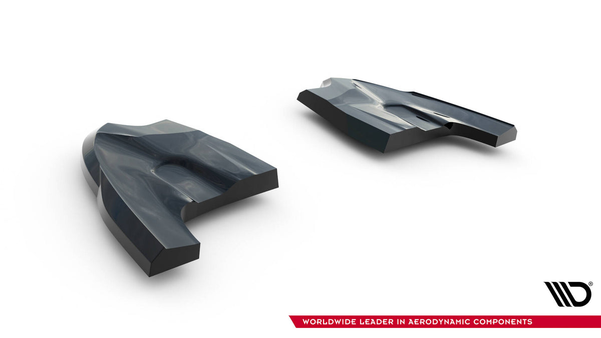 Heck Ansatz Flaps Diffusor V.3 passend für VW Golf GTI Clubsport Mk8 Facelift schwarz Hochglanz – Ansicht 6
