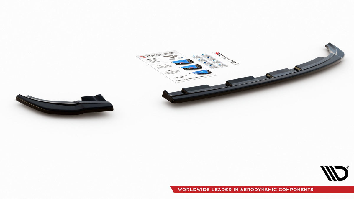 Heck Ansatz Flaps Diffusor V.2 passend für VW Polo GTI / R-line Mk6 schwarz Hochglanz – Ansicht 7