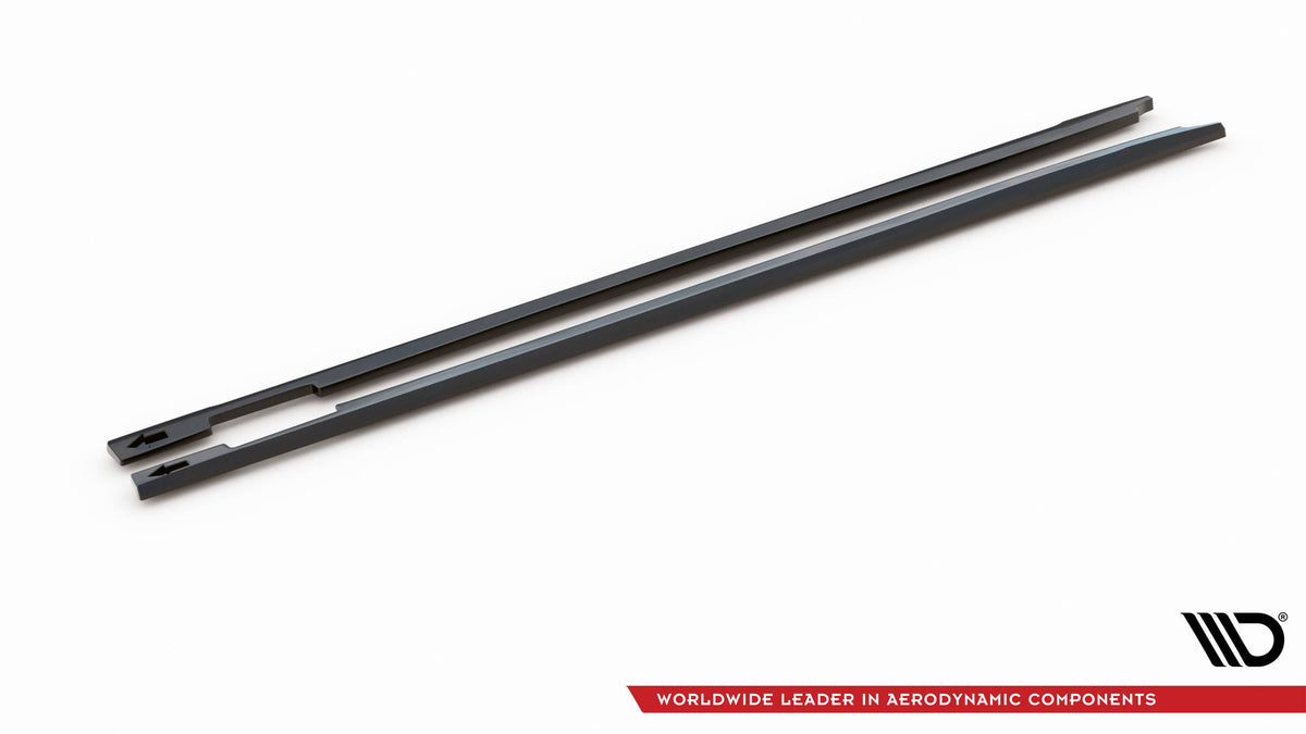 Street+ Seitenschweller Leisten passend für Mini Cooper Clubman John Cooper Works F54 Facelift schwarz Hochglanz – Ansicht 5