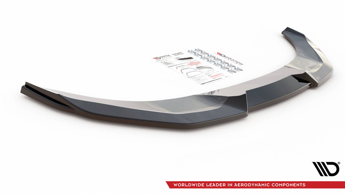 Street+ Spoilerlippe Front Ansatz V.2 passend für Nissan 370Z Nismo Facelift schwarz Hochglanz – Ansicht 5