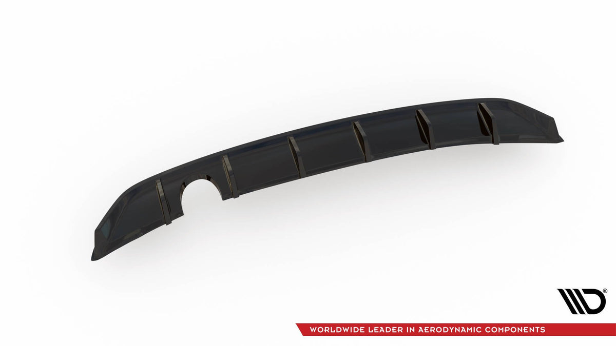 Diffusor Heck Ansatz passend für VW Up GTI schwarz Hochglanz – Ansicht 5