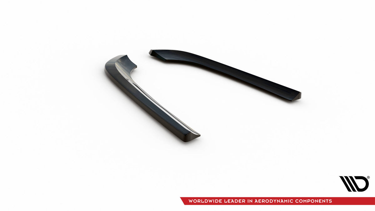 Heck Ansatz Flaps Diffusor V.1 passend für Mercedes-Benz CLK W209 schwarz Hochglanz – Ansicht 6
