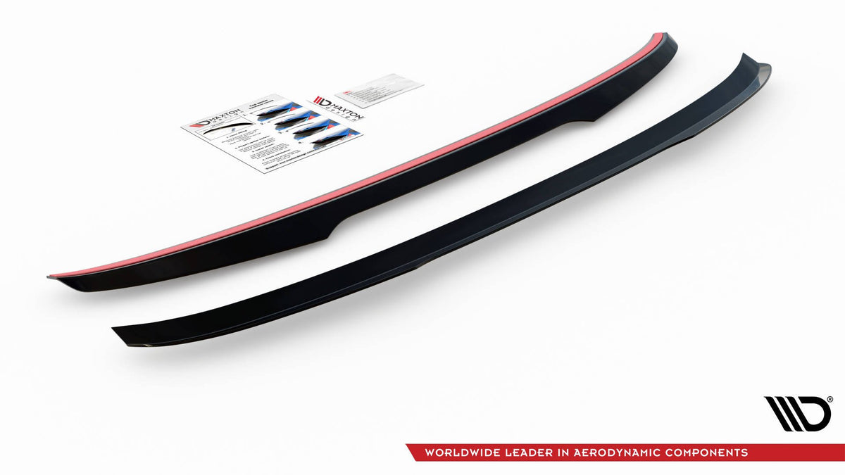 Heckspoiler Lippe V.3 BMW 5er Standard / M-Paket / M550 Limousine G30 / G30 Facelift  schwarz Hochglanz – Ansicht 5