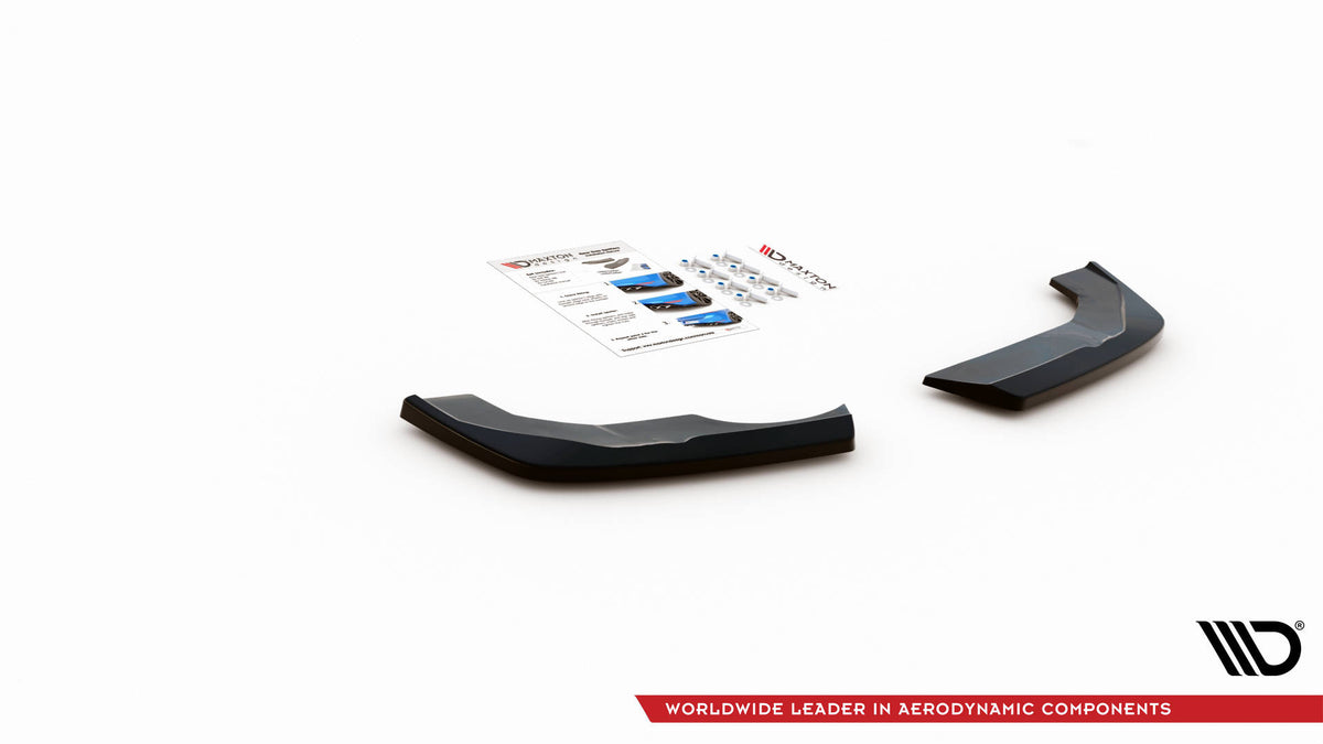 Heck Ansatz Flaps Diffusor passend für Seat Ibiza FR/ Standard Mk5 schwarz Hochglanz – Ansicht 5