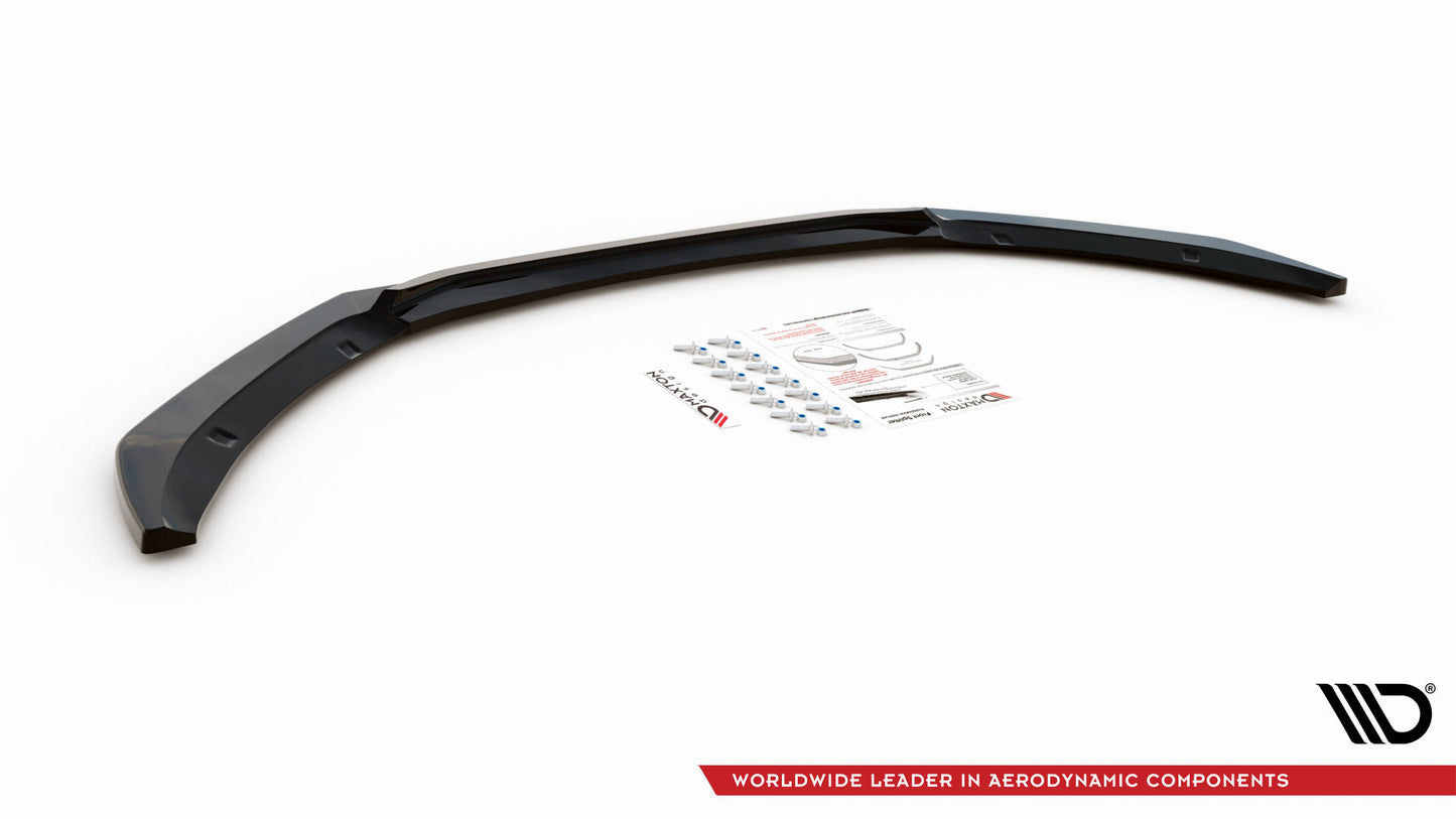 Street+ Spoilerlippe Front Ansatz V.1 passend für Jaguar XF R-Sport X260 schwarz Hochglanz – Ansicht 6
