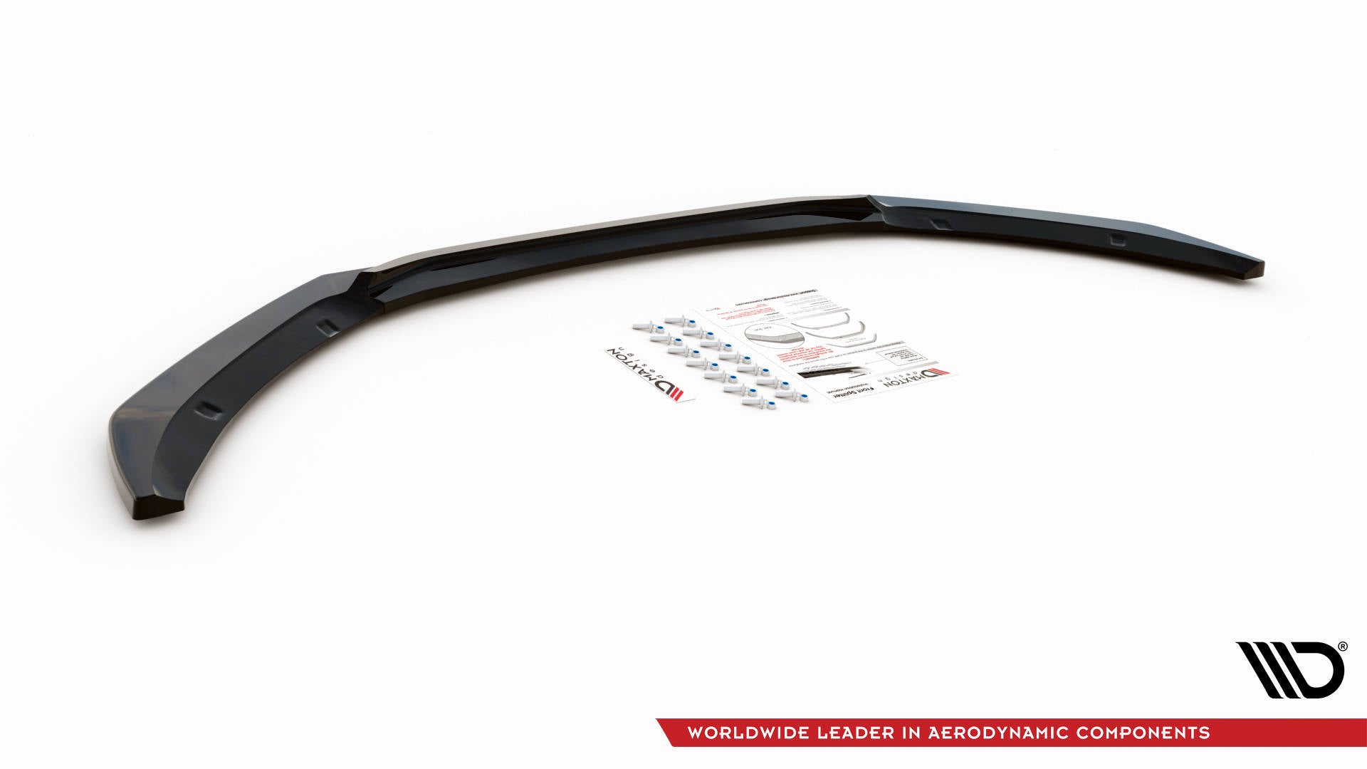 Street+ Spoilerlippe Front Ansatz V.1 passend für Jaguar XF R-Sport X260 schwarz Hochglanz – Ansicht 6