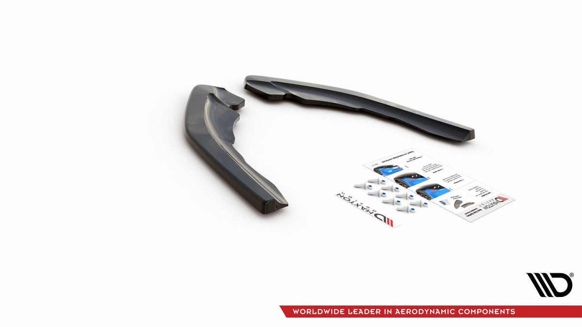 Heck Ansatz Flaps Diffusor V.2 passend für BMW M2 F87 schwarz Hochglanz – Ansicht 5