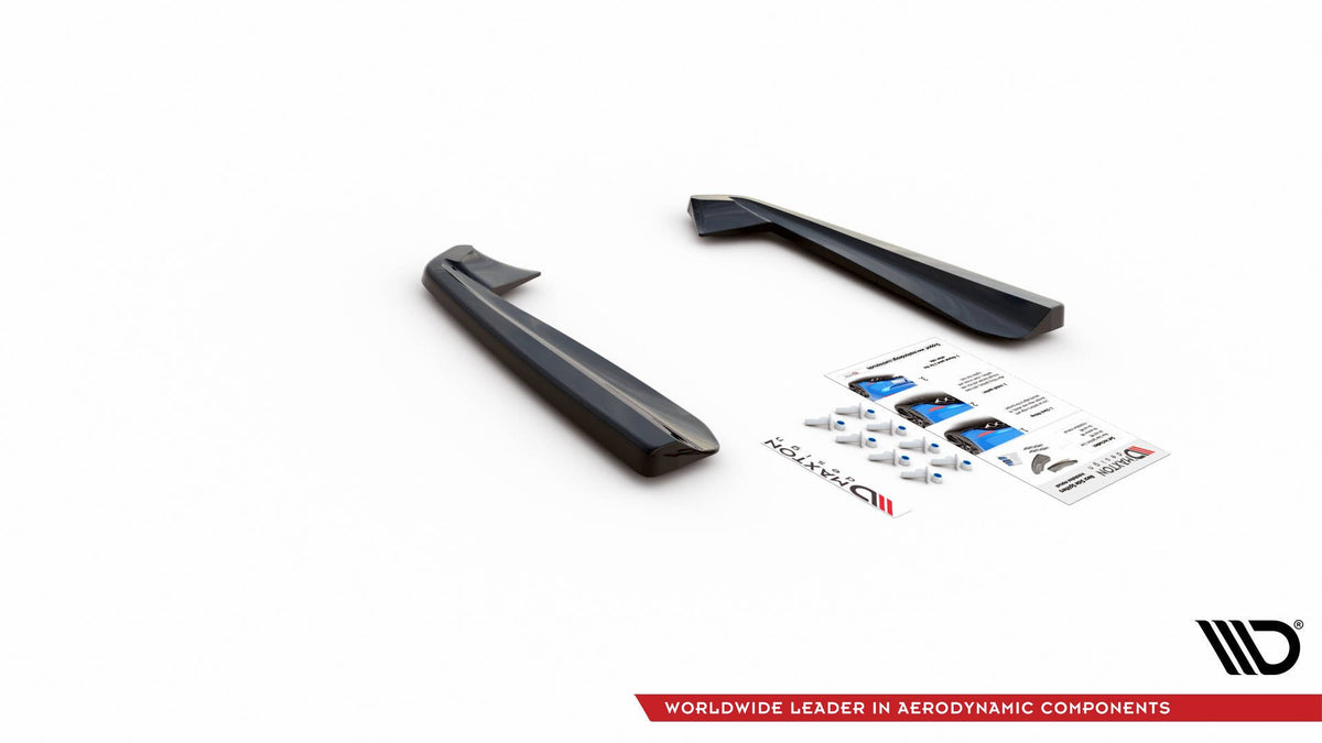 Heck Ansatz Flaps Diffusor passend für Mercedes-AMG GLE 53 Coupe C167 / C167 Facelift schwarz Hochglanz – Ansicht 5