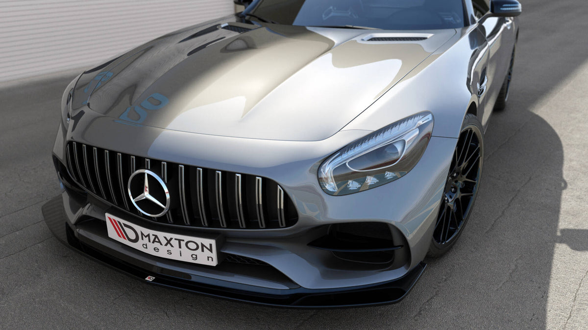 Street+ Spoilerlippe Front Ansatz passend für Mercedes-AMG GT S C190 Facelift schwarz Hochglanz – Ansicht 7