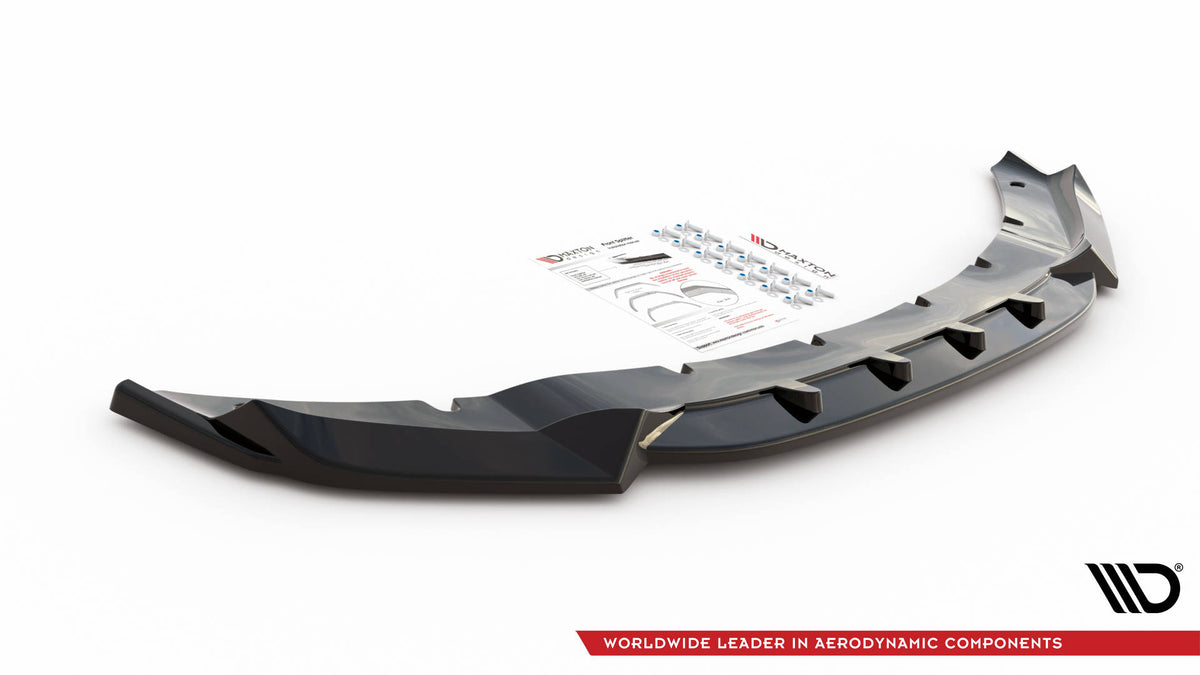 Street+ Spoilerlippe Front Ansatz V.1 passend für BMW X5 M F85 / X6 M F86 schwarz Hochglanz – Ansicht 7