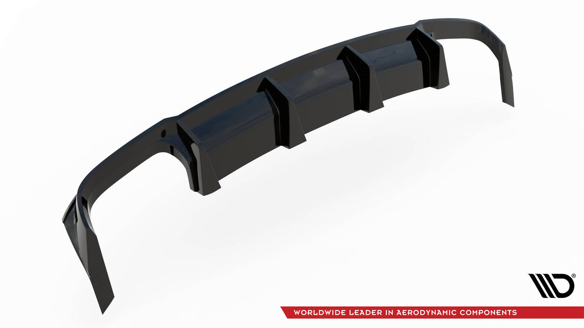 Diffusor Heck Ansatz passend für Audi S8 D5 schwarz Hochglanz – Ansicht 6