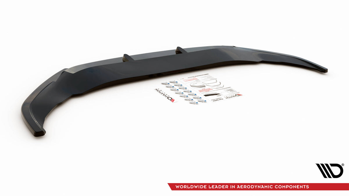 Street+ Spoilerlippe Front Ansatz V.1 passend für VW Arteon R Limousine / Shooting Brake Mk1 Facelift schwarz Hochglanz – Ansicht 6