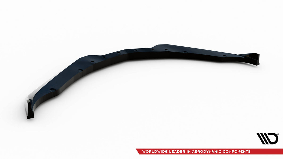 Street+ Spoilerlippe Front Ansatz V.2 passend für Chevrolet Corvette Stingray / Z06 C7 schwarz Hochglanz – Ansicht 6
