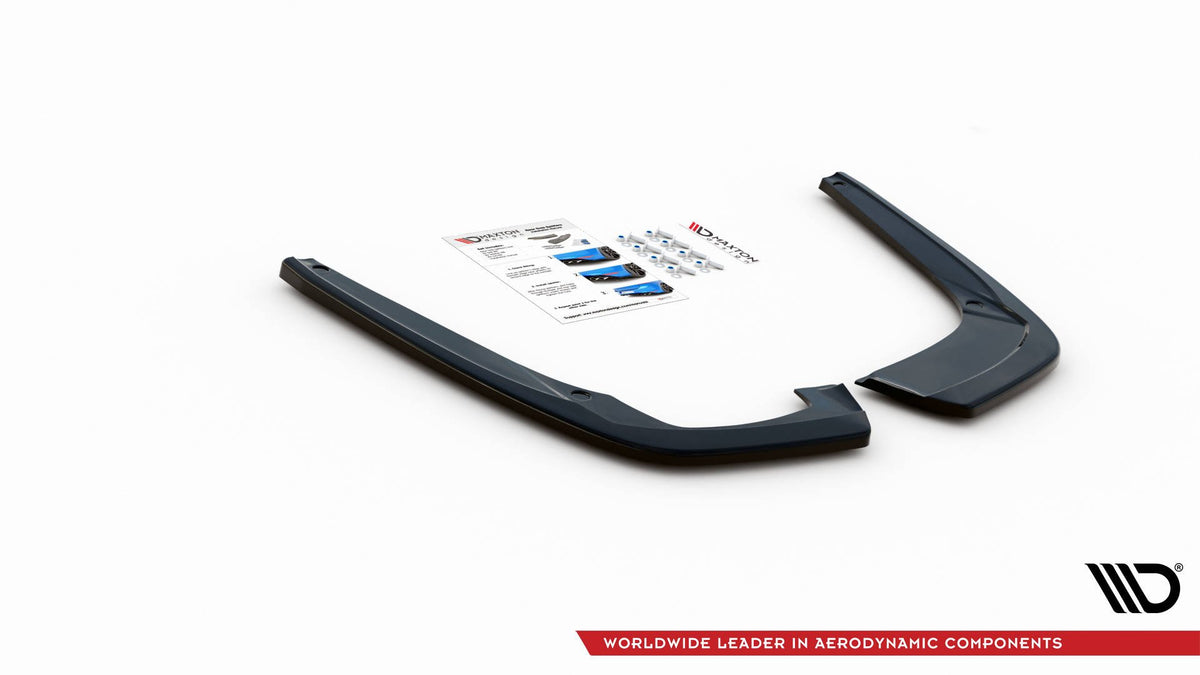 Heck Ansatz Flaps Diffusor passend für Seat Leon FR ST Mk4 schwarz Hochglanz – Ansicht 4