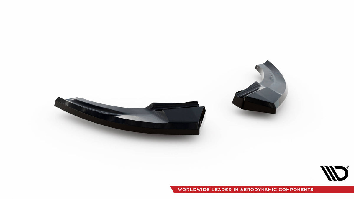 Heck Ansatz Flaps Diffusor passend für VW Polo GTI Mk6 Facelift schwarz Hochglanz – Ansicht 5