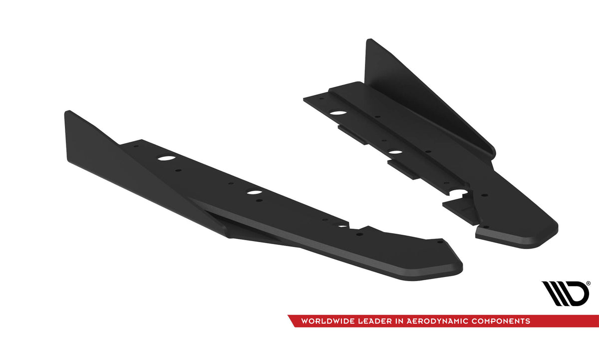 Street Pro Heck Ansatz Flaps Diffusor + Flaps passend für Kia Proceed GT Mk1 Facelift schwarz Hochglanz – Ansicht 5