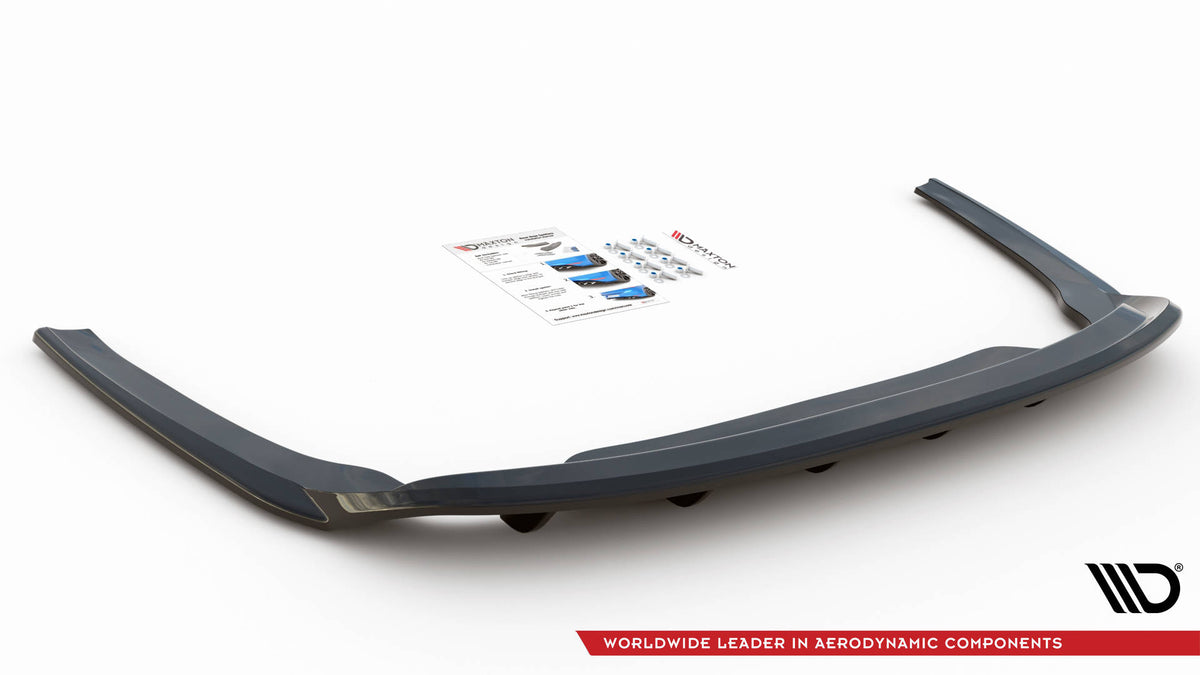 Street+ Mittlerer Diffusor RACE passend für Skoda Octavia Mk4 schwarz Hochglanz – Ansicht 5