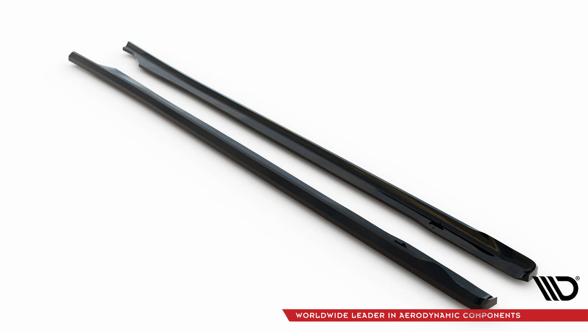 Street+ Seitenschweller Leisten passend für Honda Civic Limousine Mk10 / Mk10 Facelift schwarz Hochglanz – Ansicht 5