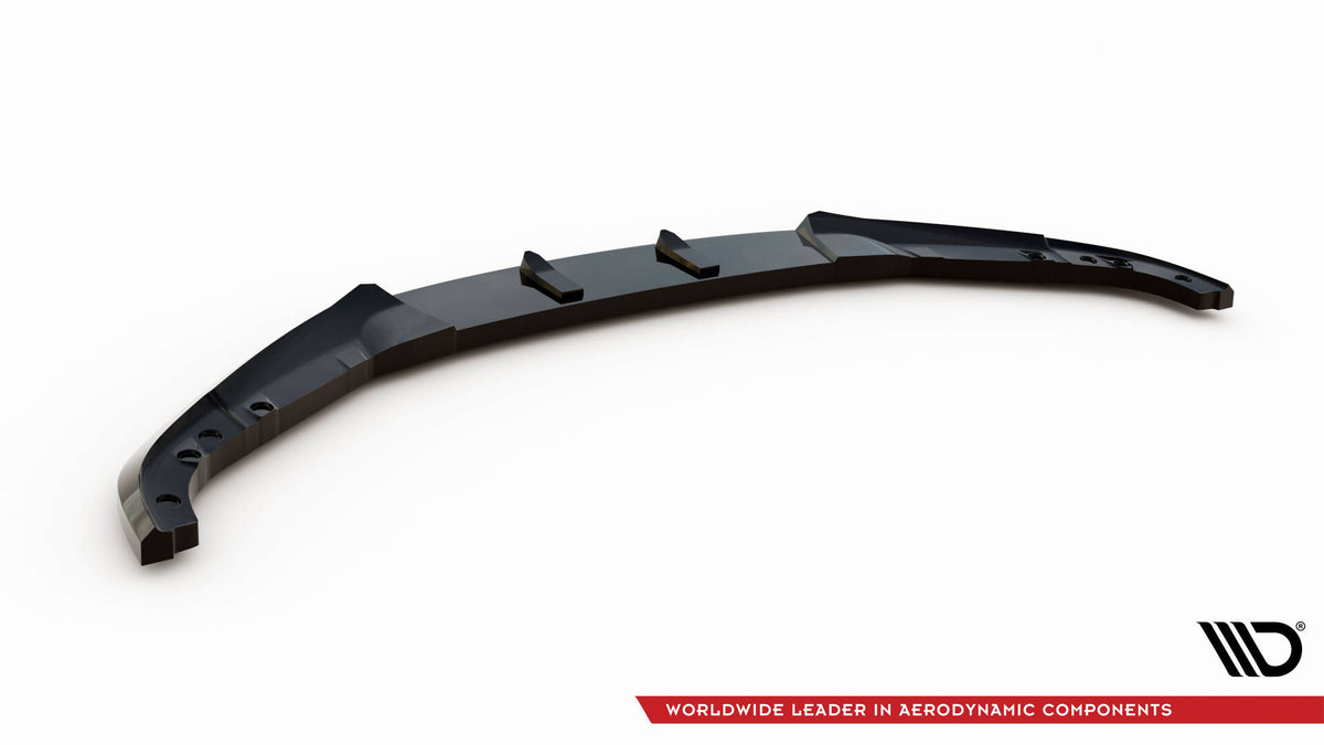 Street+ Spoilerlippe Front Ansatz passend für BMW 4er Coupe / Cabrio G22 / G23 schwarz Hochglanz – Ansicht 6
