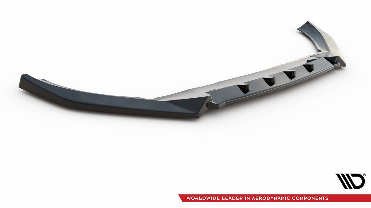 Street+ Spoilerlippe Front Ansatz V.2 passend für Volvo XC60 Mk2 R-Design schwarz Hochglanz – Ansicht 5