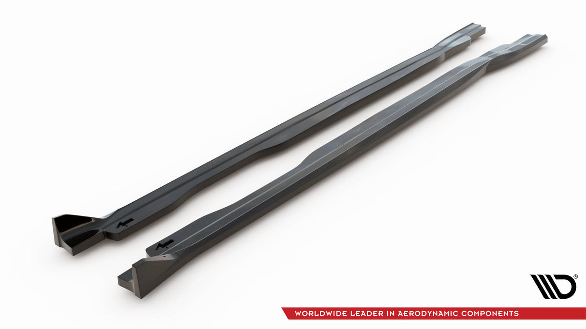 Street+ Seitenschweller Leisten V.2 passend für Honda Civic Type-R Mk 11 schwarz Hochglanz – Ansicht 6