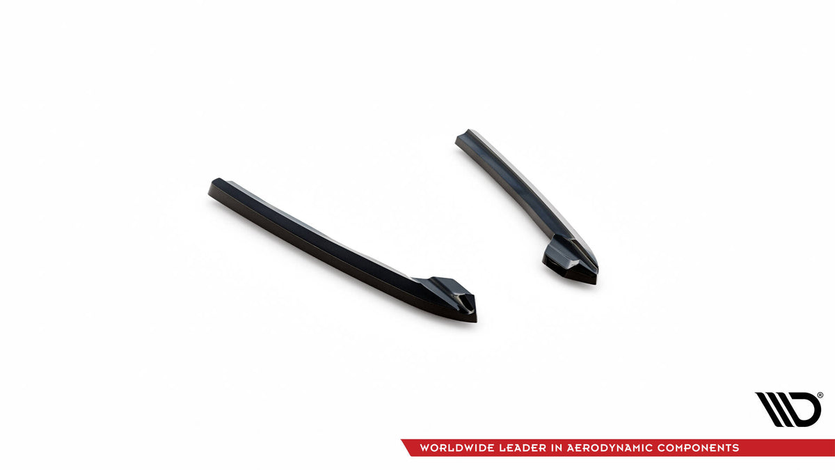 Heck Ansatz Flaps Diffusor V.3 passend für Audi A6 Avant / Limousine C7  schwarz Hochglanz – Ansicht 5