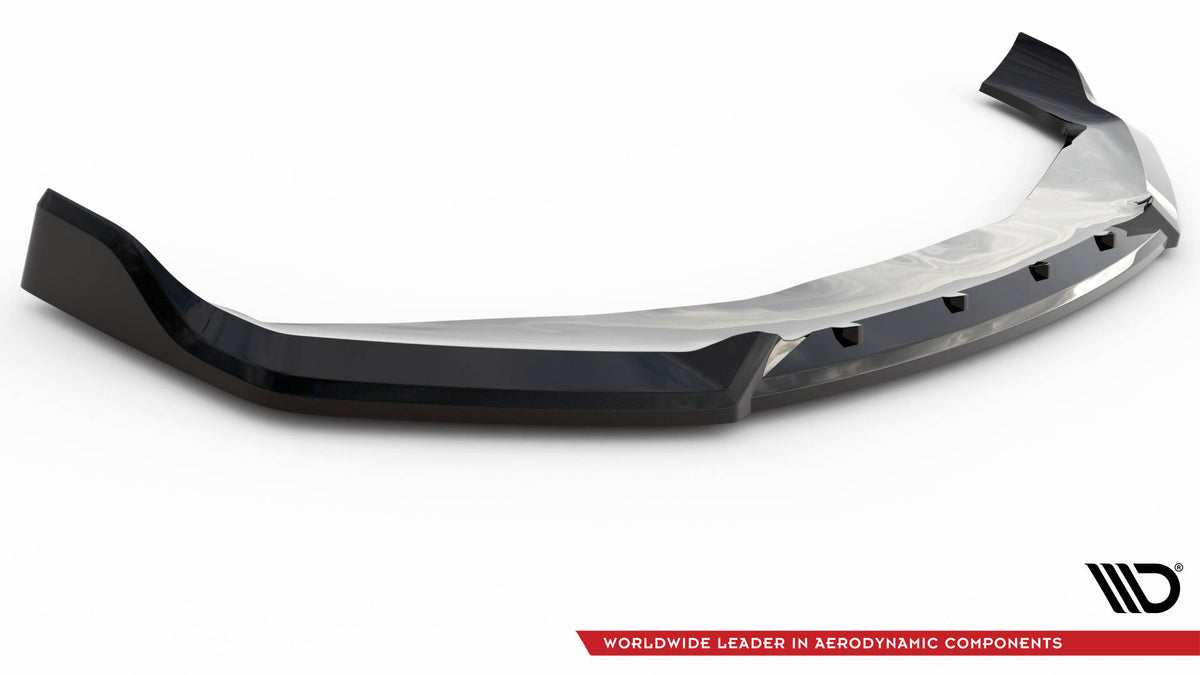 Street+ Spoilerlippe Front Ansatz V.2 passend für BMW 7 M-Paket / M760e / i7 M-Paket G70   schwarz Hochglanz – Ansicht 5