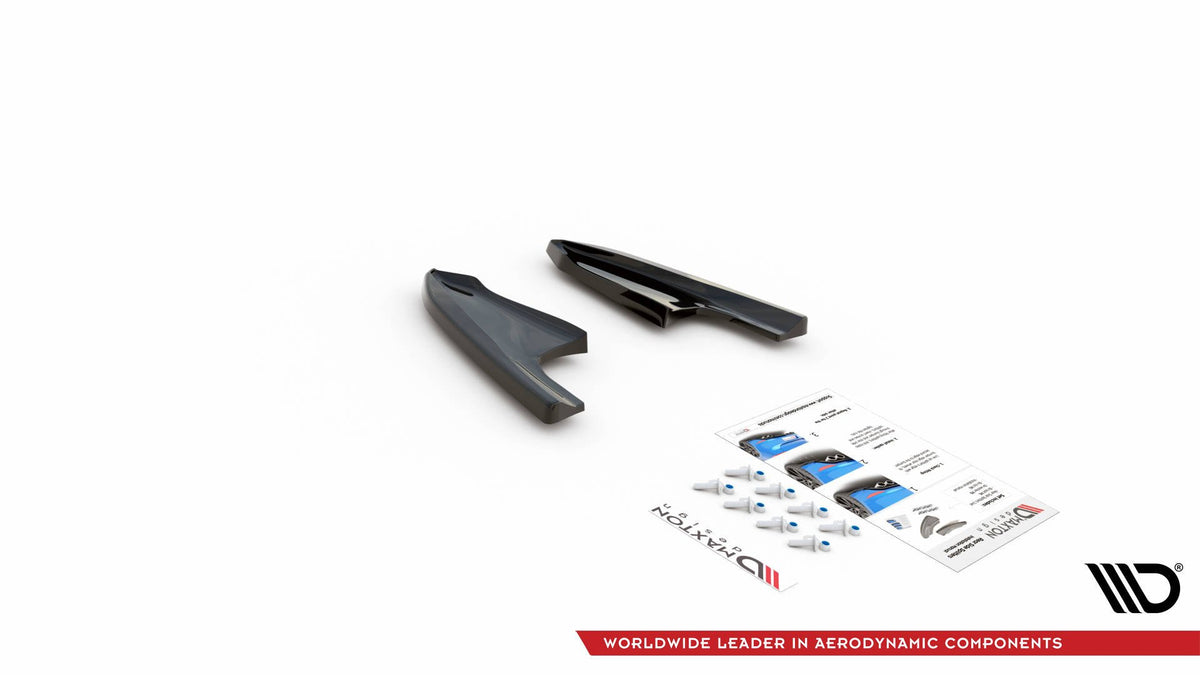 Heck Ansatz Flaps Diffusor V.3 passend für VW Golf R Hatchback Mk8 Facelift schwarz Hochglanz – Ansicht 7