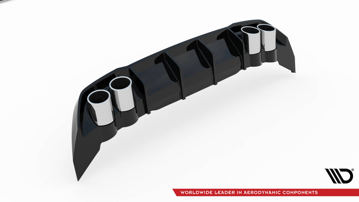 Diffusor Heck Ansatz + Endrohre für Seat Leon FR Hatchback Mk4 – Ansicht 9