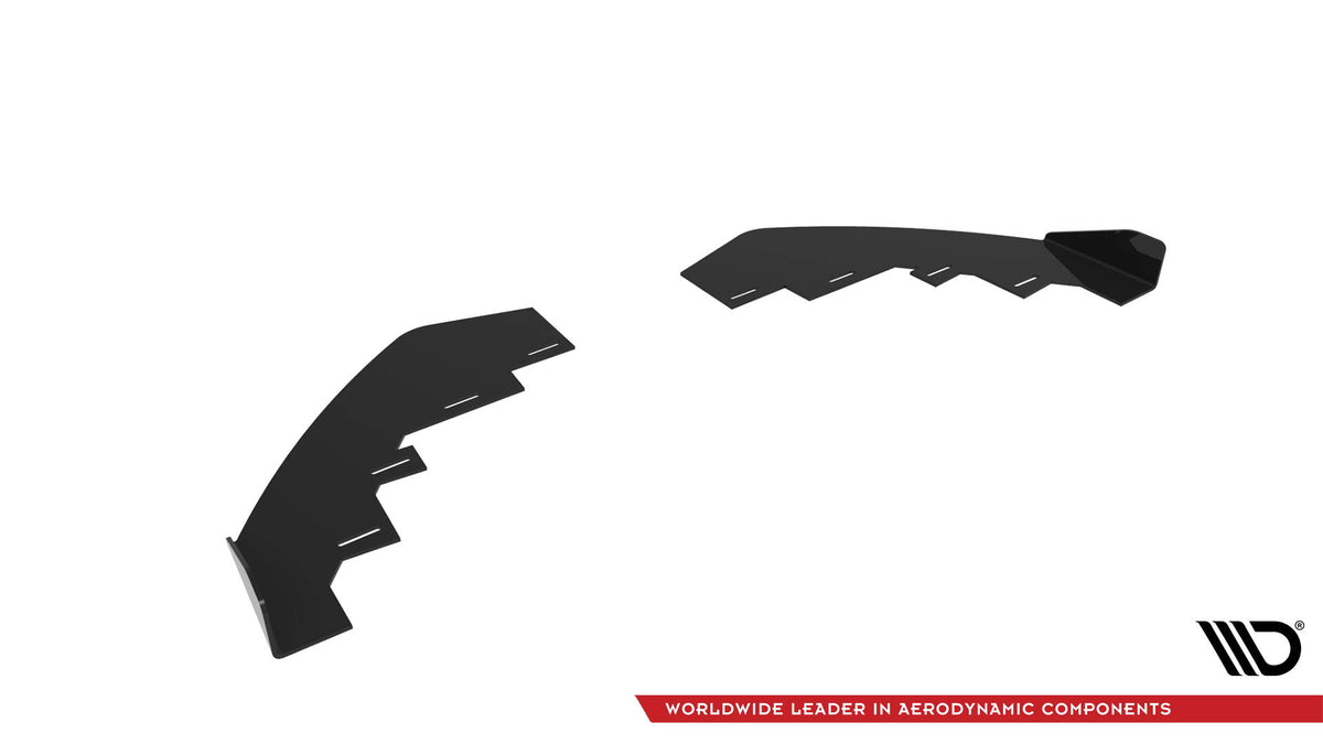 Front Stoßstange Flaps passend für BMW 4er Coupe / Gran Coupe / Cabrio M-Paket F32 / F36 / F33  schwarz Hochglanz – Ansicht 6