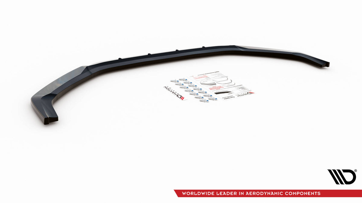 Street+ Spoilerlippe Front Ansatz V.3 passend für Hyundai I20 N Mk3 schwarz Hochglanz – Ansicht 6