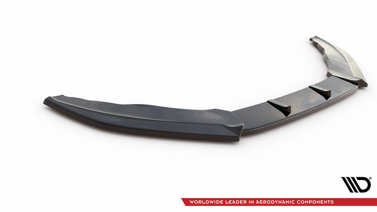 Street+ Spoilerlippe Front Ansatz V.1 passend für Ford Puma ST-Line Mk1 schwarz Hochglanz – Ansicht 5