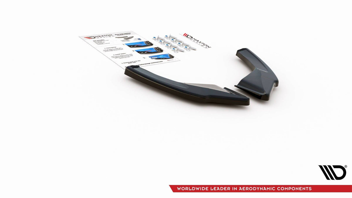 Heck Ansatz Flaps Diffusor V.3 passend für VW Golf GTI Mk8 schwarz Hochglanz – Ansicht 9