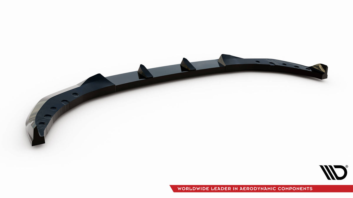 Street+ Spoilerlippe Front Ansatz passend für BMW 3er Limousine / Touring G20 / G21 Facelift schwarz Hochglanz – Ansicht 6