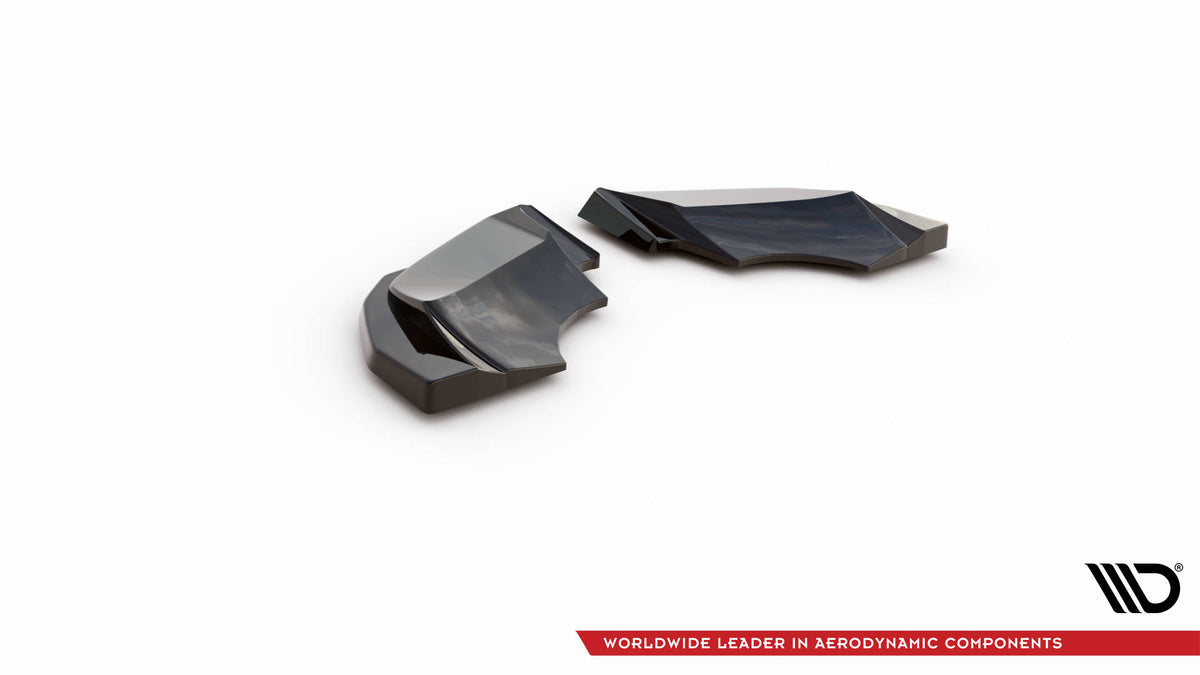 Heck Ansatz Flaps Diffusor passend für Audi R8 Mk2 Facelift schwarz Hochglanz – Ansicht 7