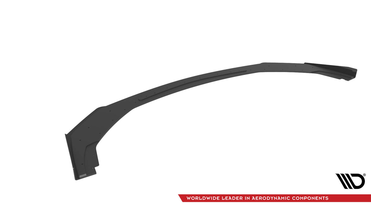 Street Pro Street+ Spoilerlippe Front Ansatz + Flaps passend für Ford Mustang GT Mk7 schwarz Hochglanz – Ansicht 7