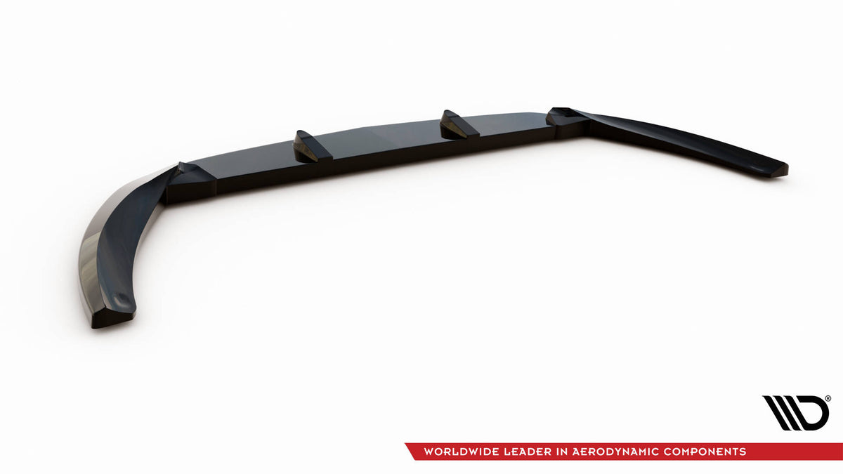 Street+ Spoilerlippe Front Ansatz passend für Mercedes-Benz B W246 Facelift schwarz Hochglanz – Ansicht 6