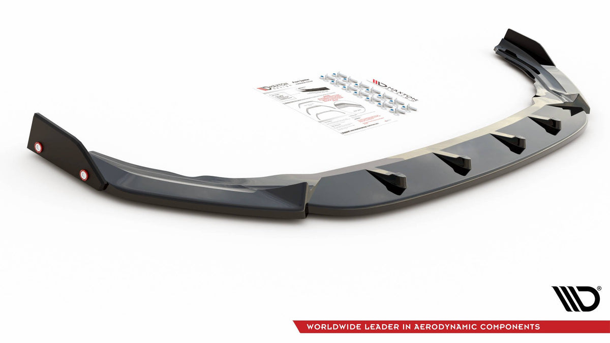 Street+ Spoilerlippe Front Ansatz V.2 + Flaps passend für VW Golf R Hatchback / Variant  Mk8 – Ansicht 5