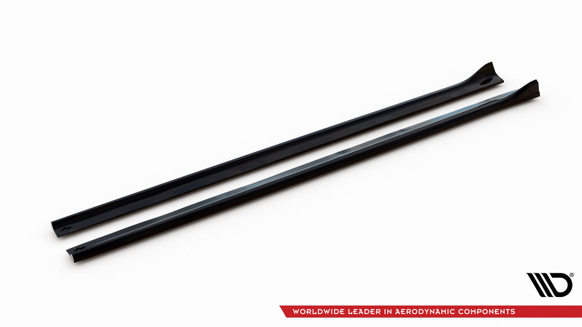 Street+ Seitenschweller Leisten passend für Chrysler 300 Mk2 schwarz Hochglanz – Ansicht 5