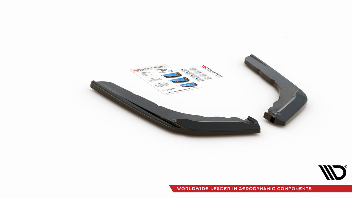 Heck Ansatz Flaps Diffusor V.2 passend für BMW M4 F82 schwarz Hochglanz – Ansicht 4